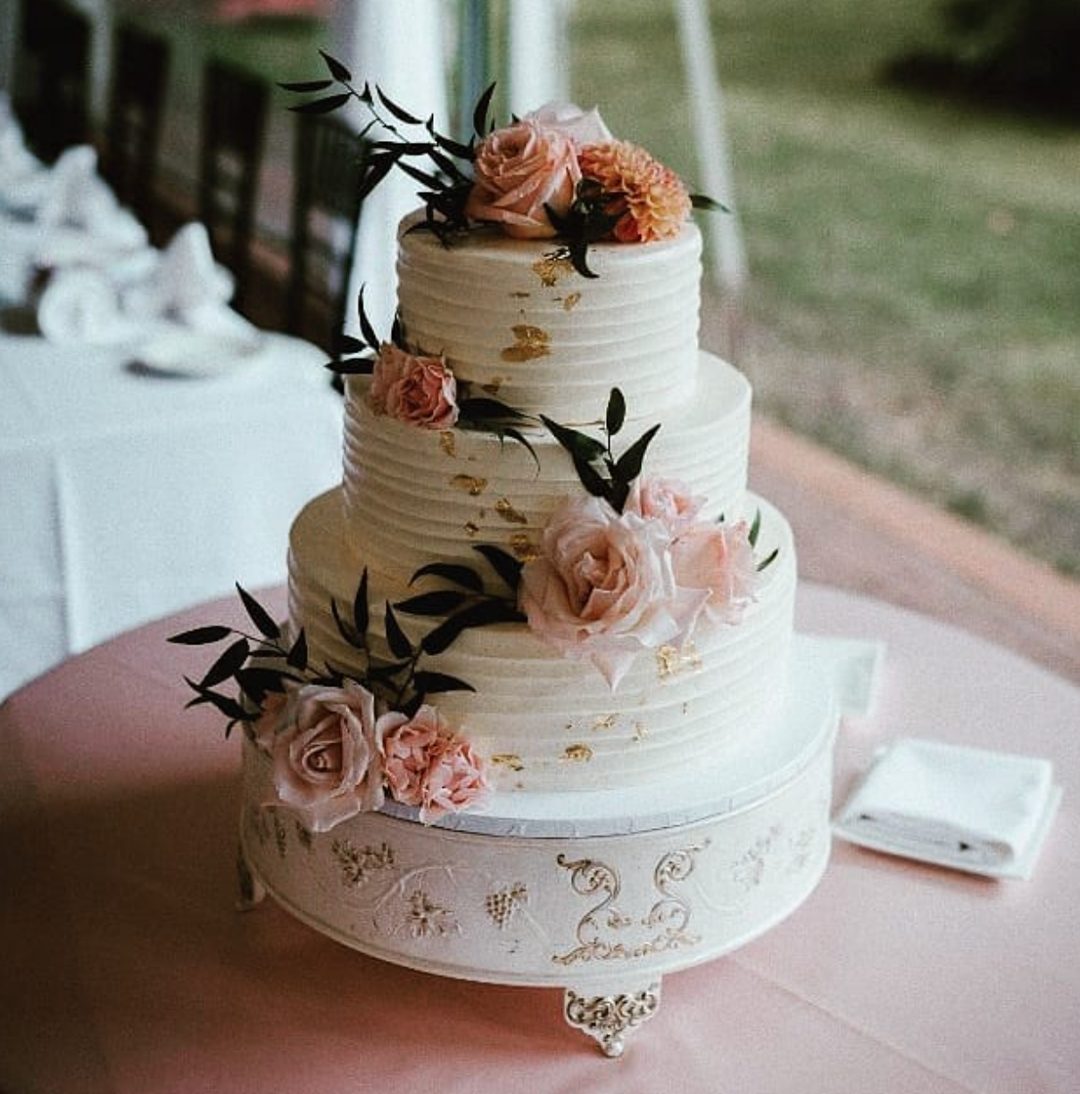 Draped Wedding Cake - Whipped Bakeshop Philadelphia